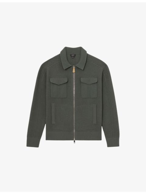 Calder Zip-Up Wool Cardigan
