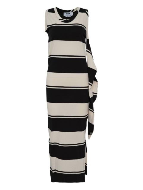 striped maxi dress