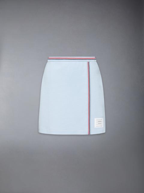 COTTON WAFFLE MINI WRAP SKIRT