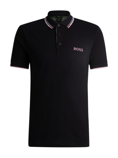 POLO SHIRT WITH CONTRAST LOGOS