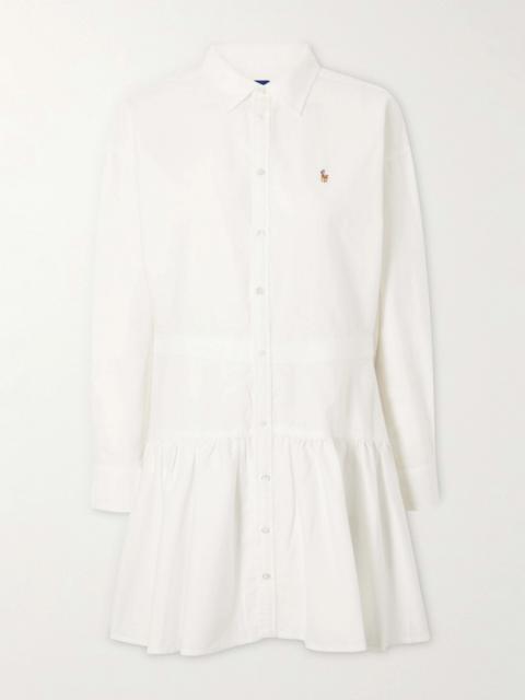 Tiered Cotton-poplin Mini Dress