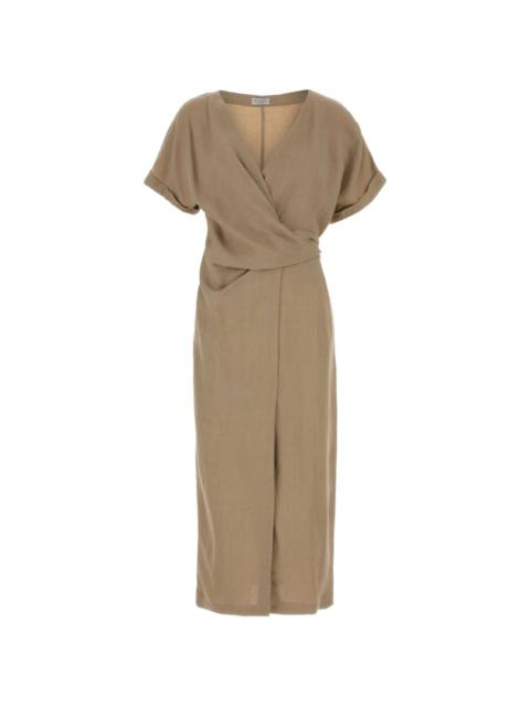 V-neck wrap dress
