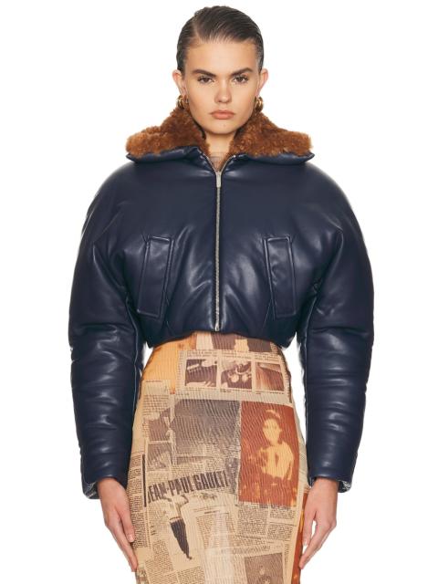 Cropped Aviator Jacket