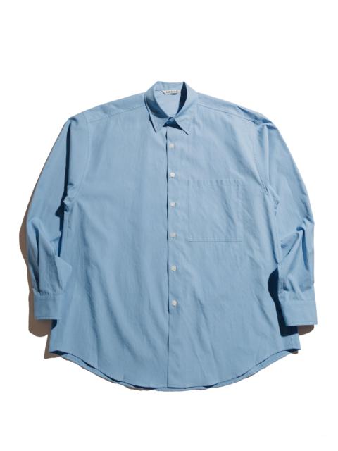Washed Finx Twill Big Shirt Blue