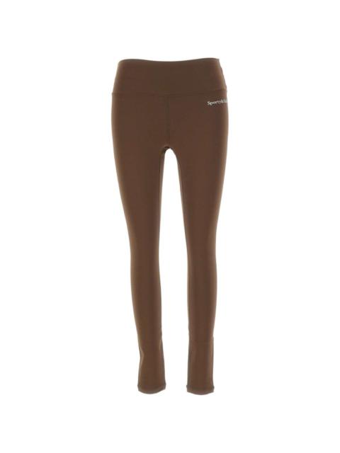 logo-print high-rise trousers