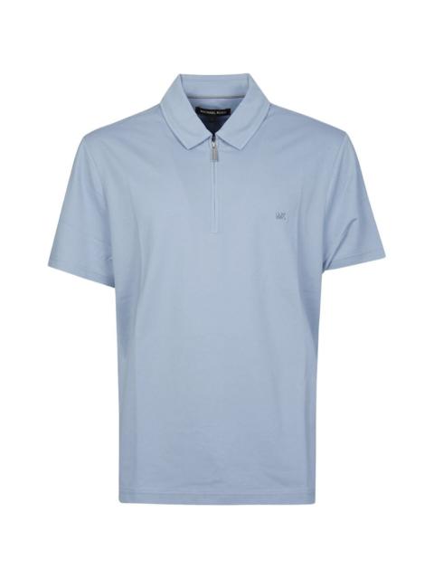 zip detail polo shirt