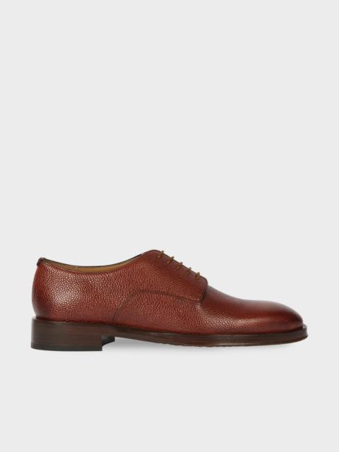 Brown Grained Leather 'Jason' Shoes