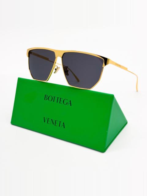NEW BOTTEGA VENETA BV1069S 001 GOLD GREY UNISEX SUNGLASSES BOTTEGA VENETA Bottega Veneta | Accessories | New Bottega Veneta Bv69s 001  main image 3