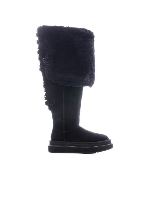 x Sacai buckle-detail thigh-high boots