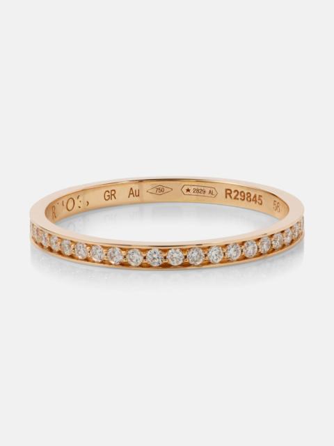 Bridal 18kt rose gold ring with diamonds