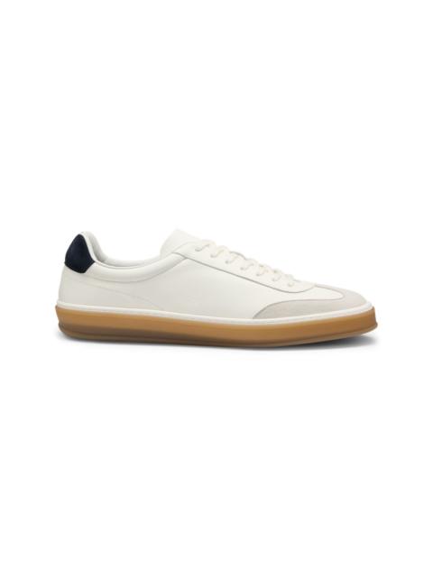 BECKHAM X BOSS LEATHER TRAINERS WITH SUEDE TRIMS