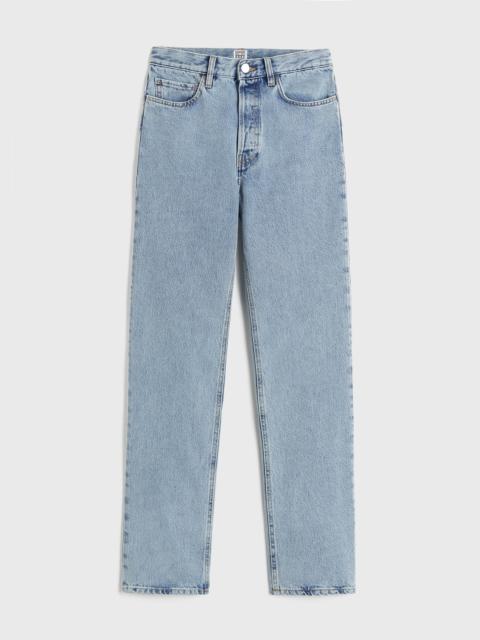 Classic cut denim full length cool blue