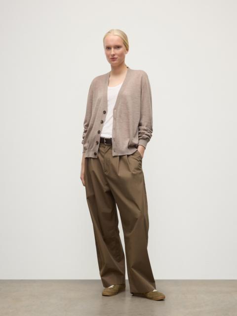 Forsyth Light Brown Superfine Cashmere Cardigan