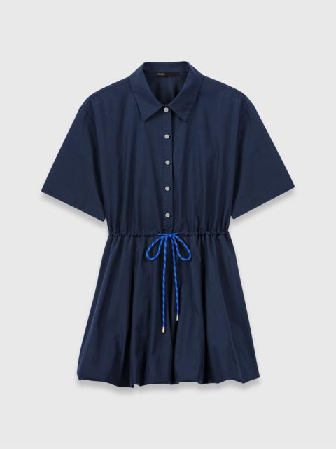 Short-sleeved cotton bubble dress
