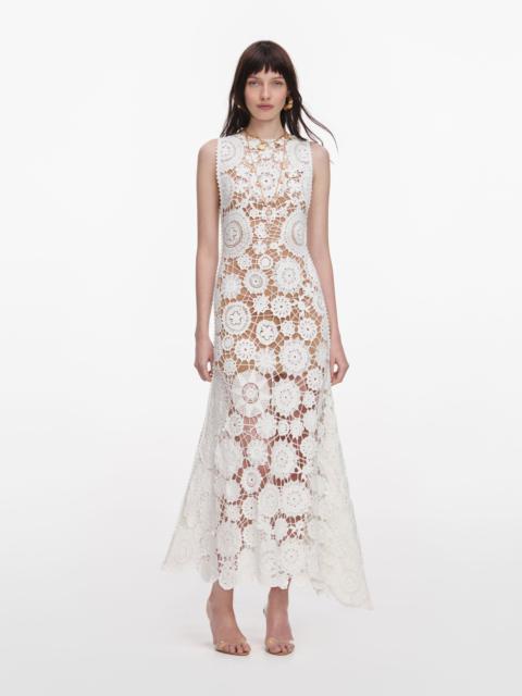 White Crochet Maxi Dress