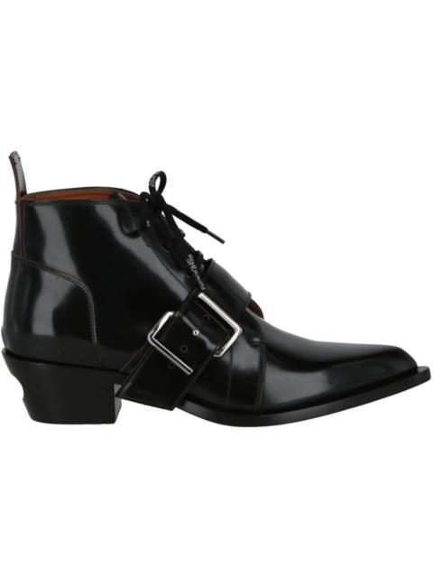 OFF-WHITE Leather Ankle Boot Black