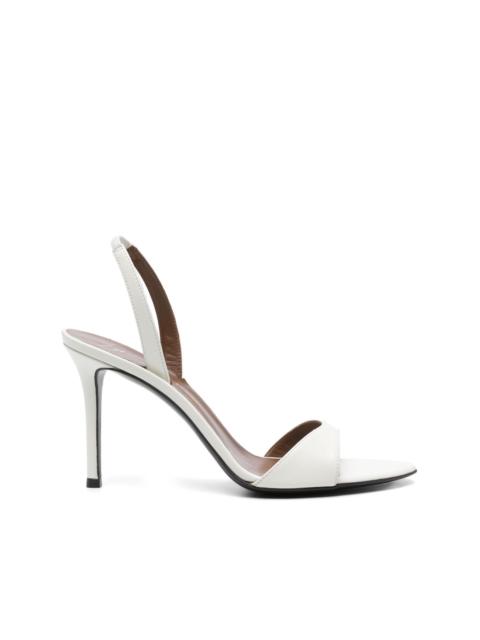 90mm leather sandals