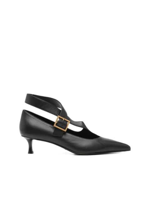 45mm Sloan buckle-strap pumps