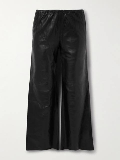 Colby Leather Wide-leg Pants