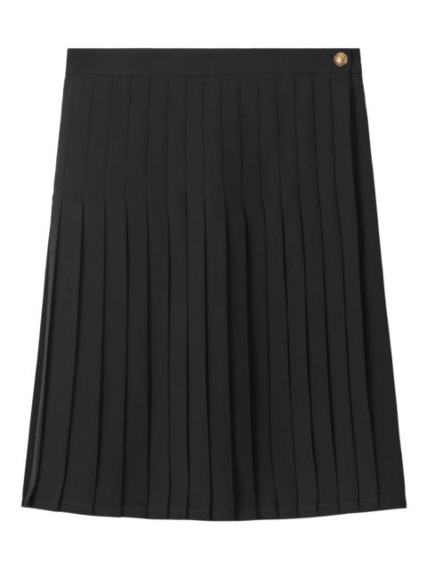 pleated-design midi skirt