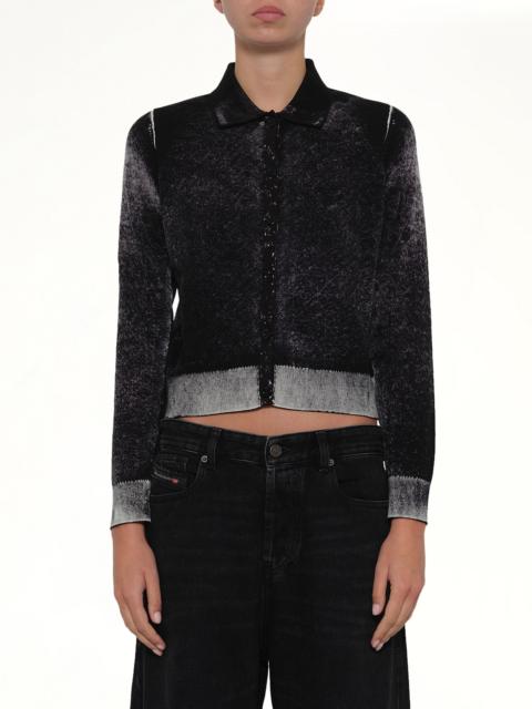 M-LOREN Knit Polo in Black