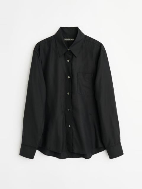 Forever Shirt Black Liquid Tencel