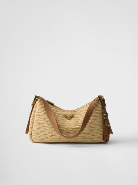 Prada Aimée large crochet and leather bag
