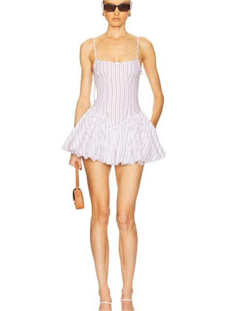 Stripe Bubble Mini Dress