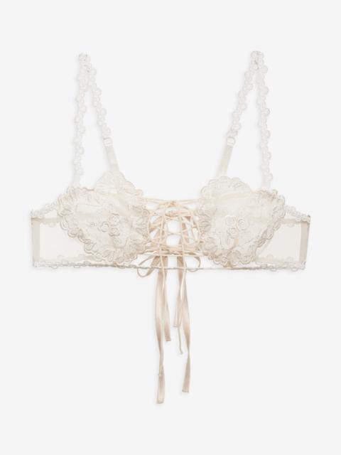 Vintage Embroidery Bra