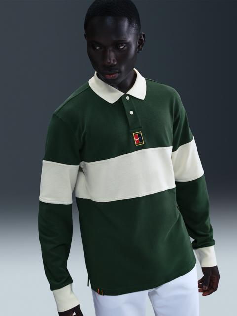NikeCourt Heritage Men's Tennis Long-Sleeve Polo