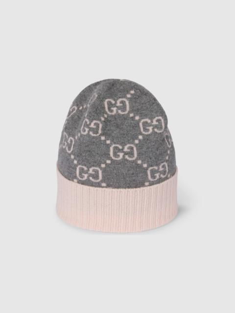 GG cashmere jacquard hat