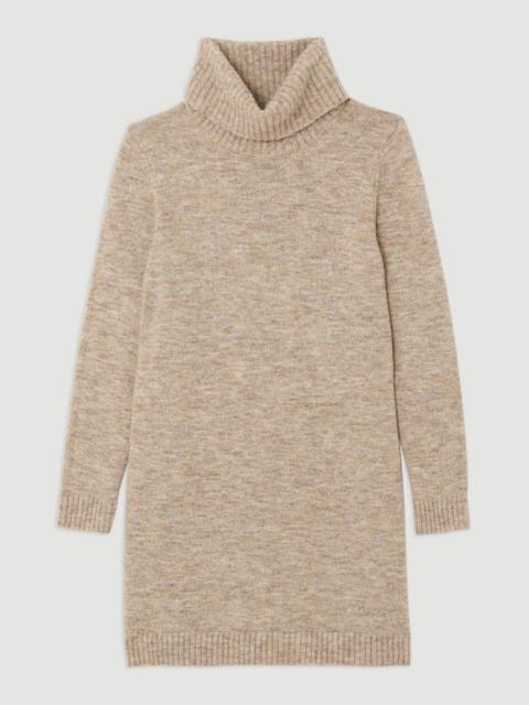Wool Blend Cosy Roll Neck Knit Dress