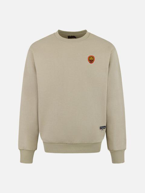 Daruma and Logo Embroidery Relax Fit Sweatshirt