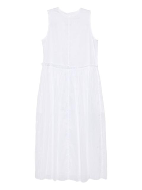 pleated cotton dress