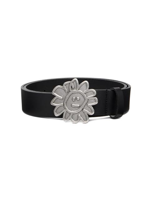 Black Flower Buckle Belt