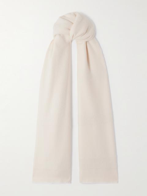 Intarsia-knit Wool-blend Scarf