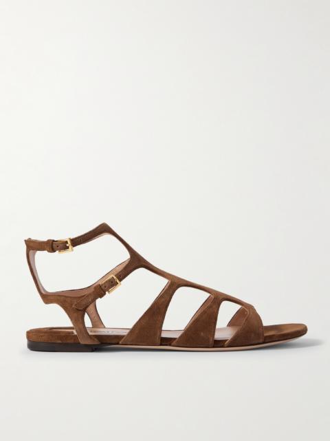 Paradise Cutout Suede Sandals
