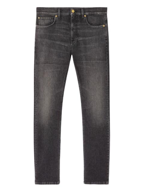 La Medusa embroidery-detail jeans