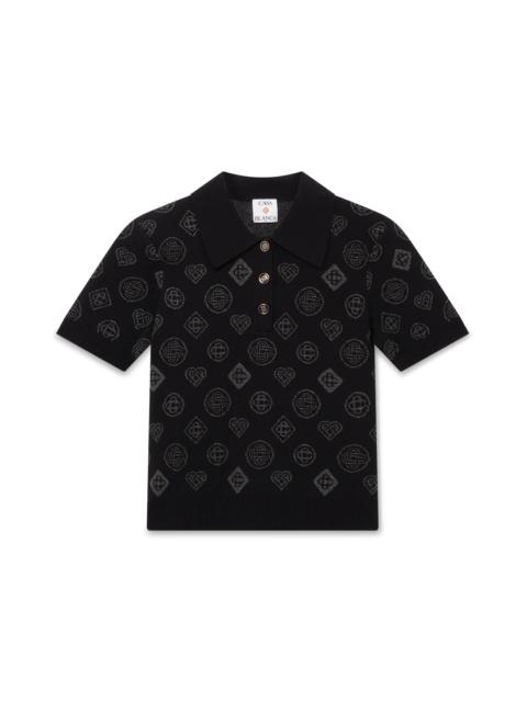 Monogram Jacquard Polo | Casablanca Paris