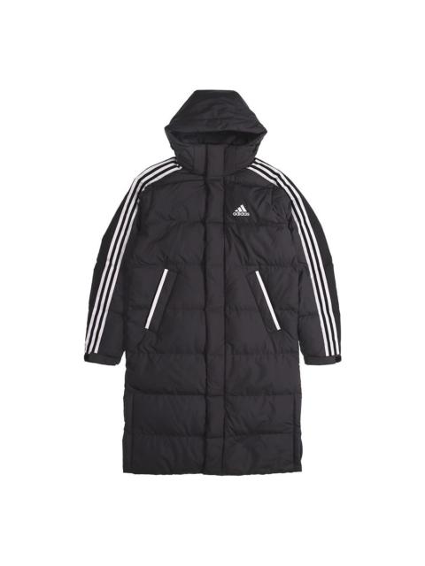 adidas 3ST Long Coat Sports Hooded Down Jacket Men Black GF0070