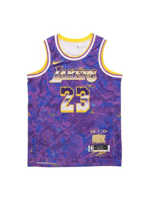 Nike NBA Retro Basketball Vest SW Fan Edition LeBron James 23 Purple DA6951-504