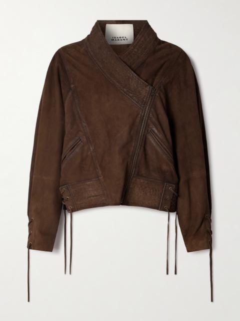 Edina Lace-up Suede Jacket