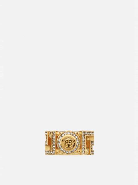Crystal Medusa Greca Ring