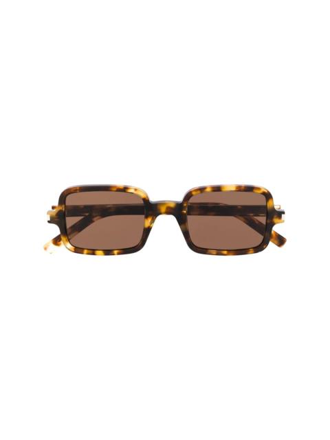 tortoiseshell square sunglasses