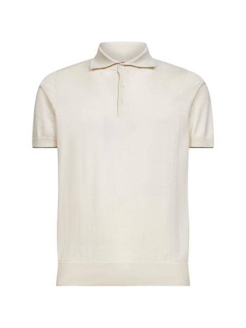 buttoned polo shirt