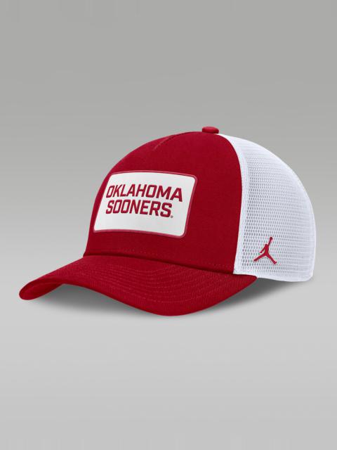 Oklahoma On-Field Rise Men's Nike Jordan Brand College Trucker Adjustable Hat