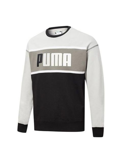 Puma Regular Fit Retro Sweatshirt 'Black White Grey' 530710-01