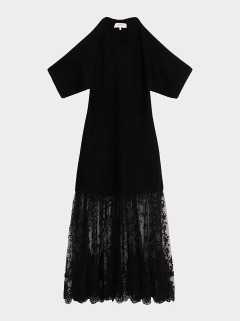 Diane Knit Lace Midi Dress
