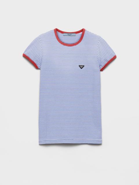 Striped jersey T-shirt