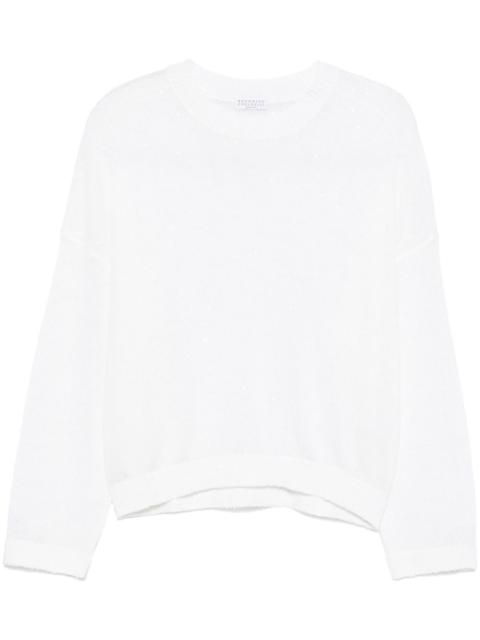 sequin-embellished sweater